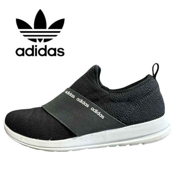 Adidas Women’s Cloudfoam Black Slip-On Sneakers‎ - Size 8.5 - Picture 1 of 5